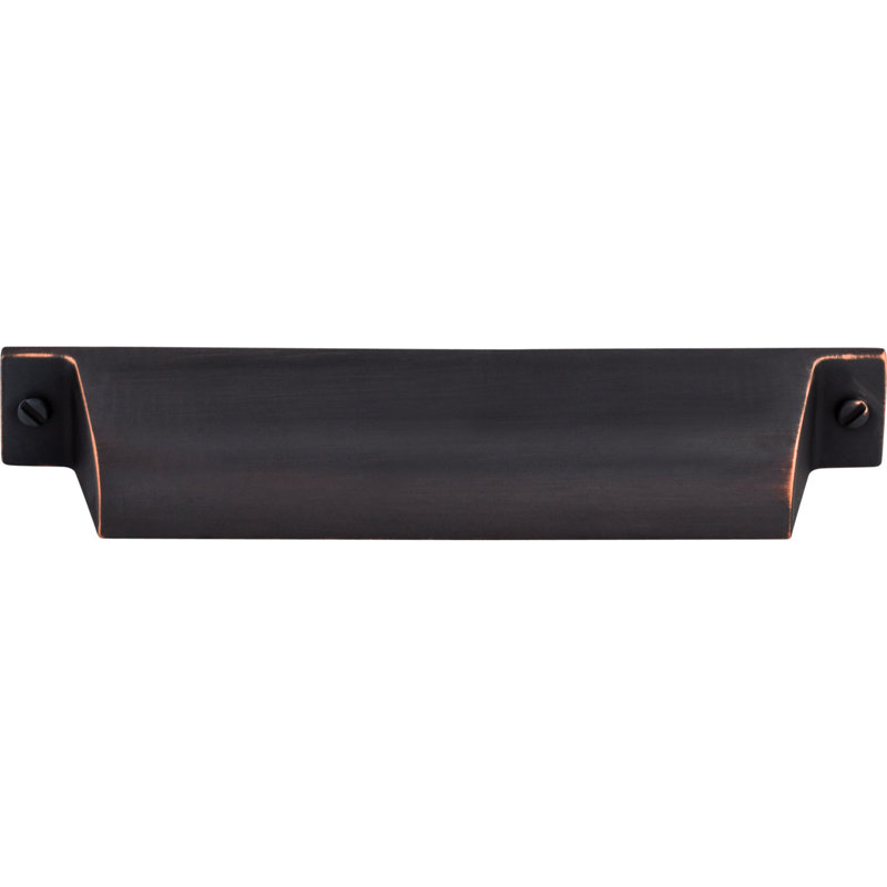 Umbrio Zinc Modern Industrial Cup Pull with Mounting Hardware