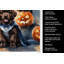 Serviette de cuisine chocolat chiot terre-neuve d'Halloween-888558620