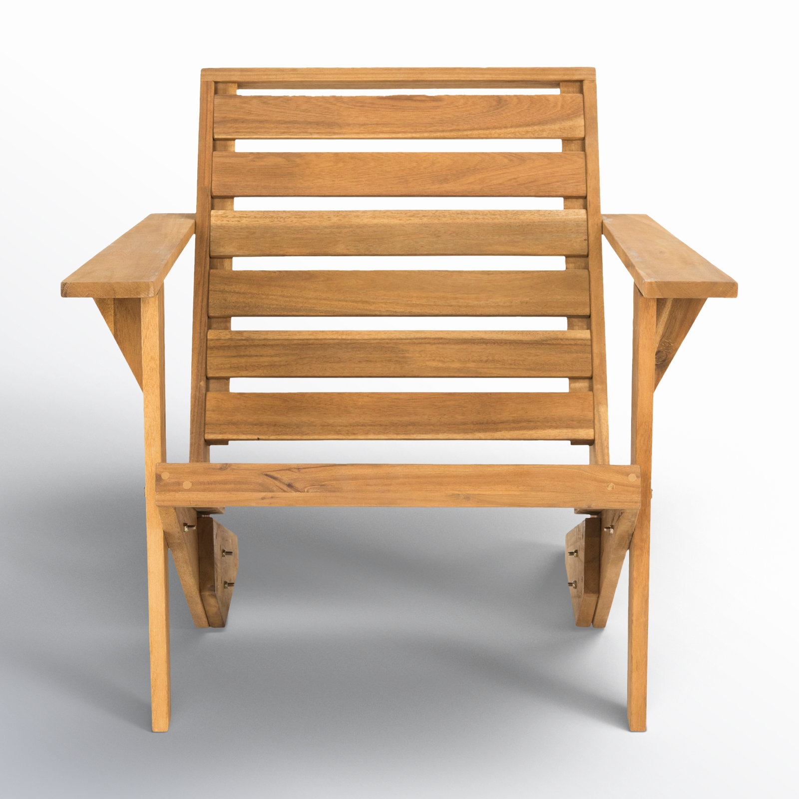 Ursa Acacia Outdoor Adirondack Chair, Natural
