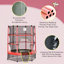 Trampoline avec structure en filet en acier, installation facile