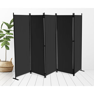 Abrem 268cm W x 167cm H 5 - Panel Folding Room Divider