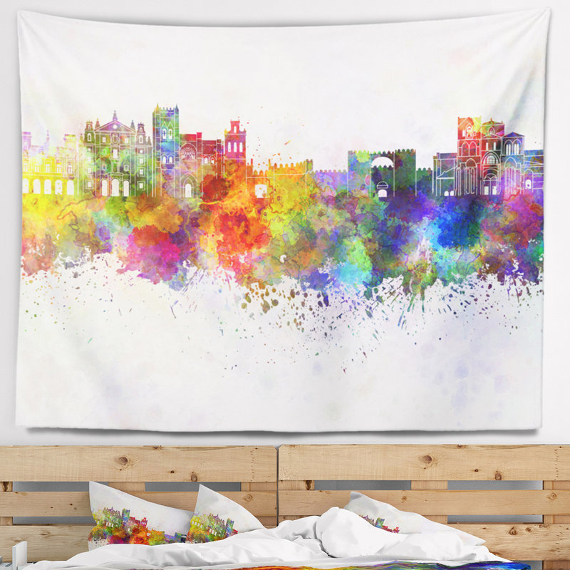 Tapisserie d'avila skyline Cityscape, H 32 po x l 39 po