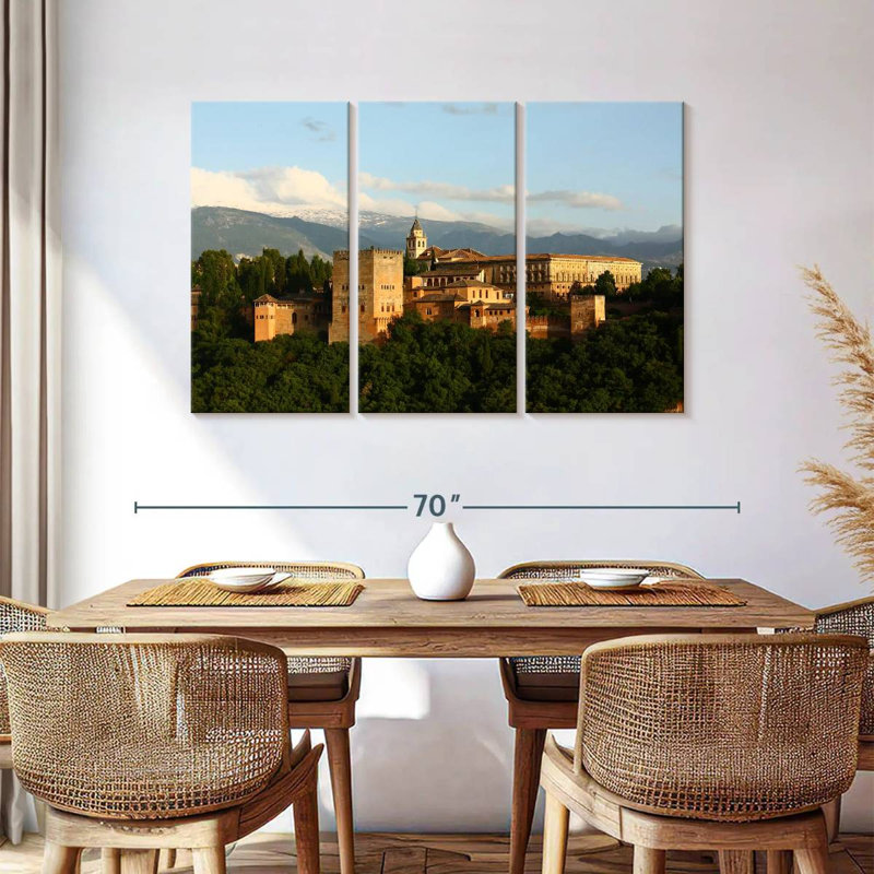 Palais de l'Alhambra en Espagne, H 36 po x l 57 po
