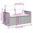 Vidaxl Garden Sofa Set Grey, Dark Grey