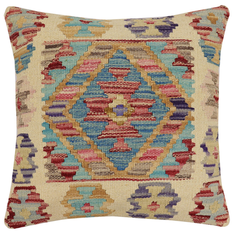 Housse et insert de coussin carré 100% laine 