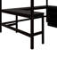 Lit mezzanine avec bureau, construction solide pour un espace de vie bien rangé, tablettes en bois, travail confortable-1911149820