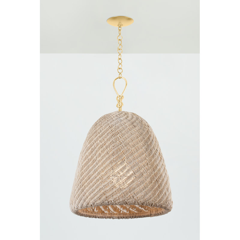 Luminaire suspendu 1 lumière Reina, H 30 po x l 21 po x P 21 po