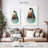Avery Minimalist Mid-Century Orange Teal II-108245746