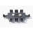 Tincher Light Gray 9-Piece Aluminum Outdoor Dining Set with Sling Set in Midnight Gray