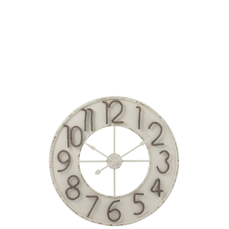 Marie Metal Wall Clock, 91cm H x 91cm W x 6.5cm D