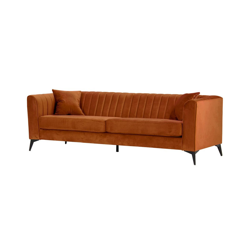 Margo 4 Seater Sofa, Orange, 4