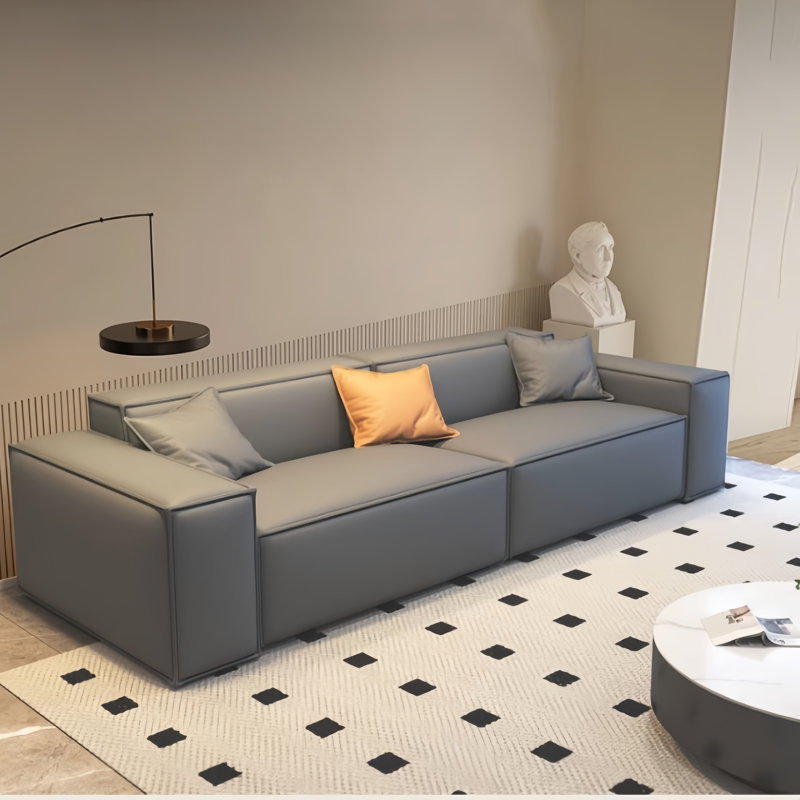 Small-Apt Minimalist Cube Straight Sofa