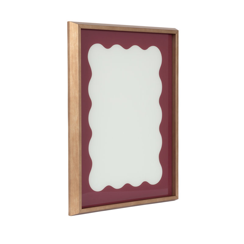 «Cordovan Red Wavy Border» par The Creative Bunch Studio
