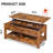 Sparta 47.3'' Lift Top Extendable Coffee Table With Hidden Storage & Open Shelf, Lift Top Coffee Table with Stable Legs, Square Living Room Table with Storage-88633446