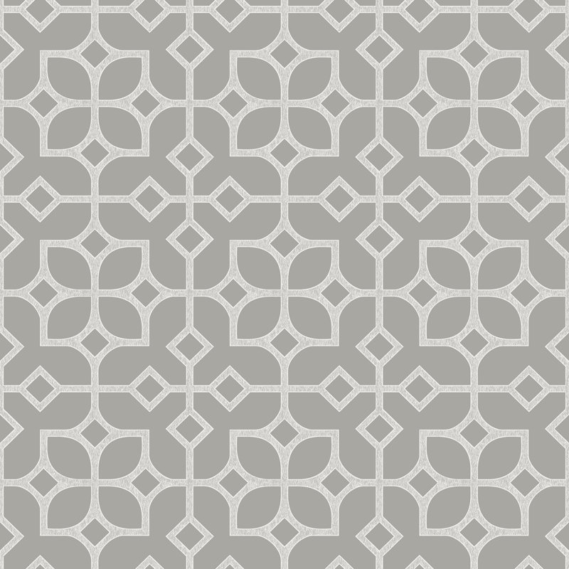  Papier peint à carreaux 33 'x 20,5 "Maze, Gris clair