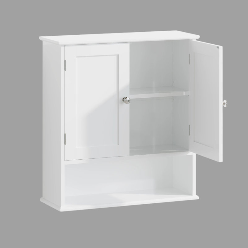 Armoire au-dessus de la toilette 25,6 po - Rangement réglable à 3 niveaux pour votre sauvetage vertical