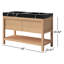 Meuble-lavabo double en contreplaqué de chêne naturel Ariane-35980471