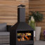 Ambresha Square Steel Smokeless Chimnea