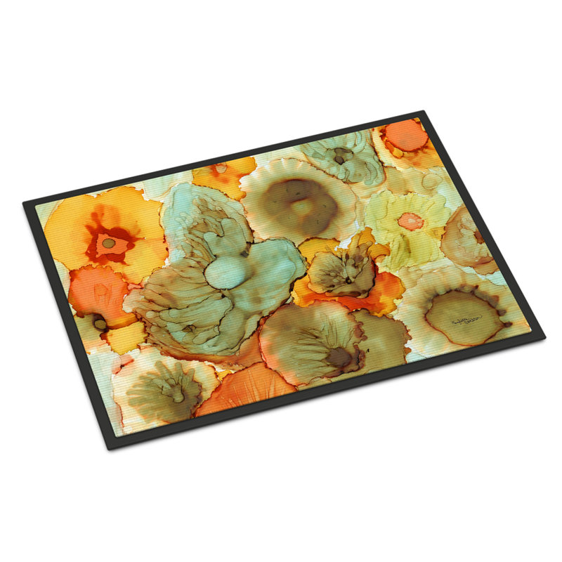 Palace Non-Slip Floral Doormat, Rectangle 2' x 3'