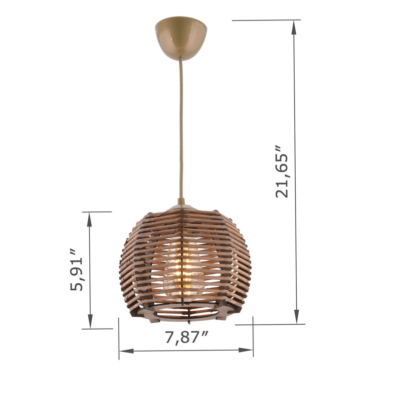 Lustre sphérique ajustable