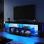RGB Color Changing Light Mood TV Cabinet with Flip-Down Door-822325329-821569676
