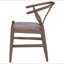 Chaise d'appoint en bois de noyer guinéen (ensemble de 2)-1870238459