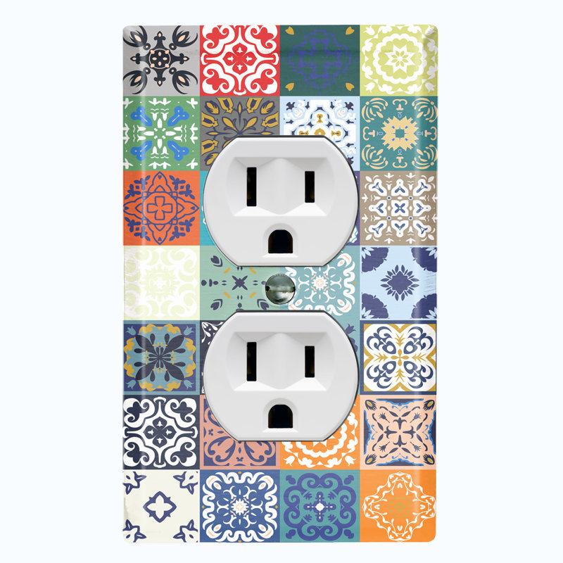 Patterned 1 - Gang Standard Wall Plate