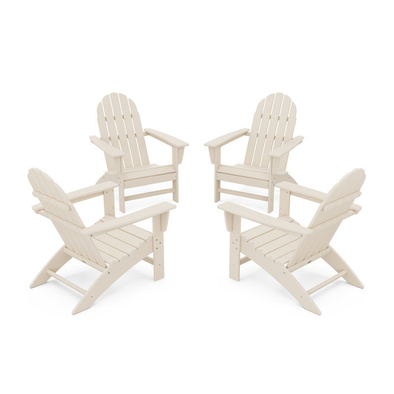 Ensemble de conversation POLYWOOD Vineyard Adirondack, Sable