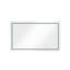 Miroir de salle de bain 60 po x 36 po à DEL avec façade et rétroéclairage, miroir de meuble-lavabo mural, antibuée, mémoire, 3 couleurs, réglable en continu-1485288290