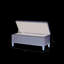 Banc de rangement en tissu