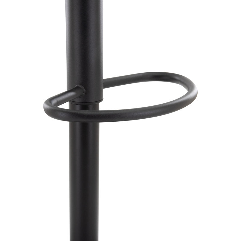 Adjustable Green Upholstered Swivel Bar Stools with Metal Base