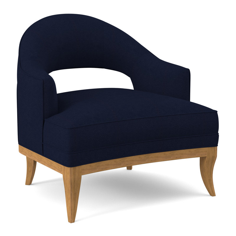 Fauteuil Mariposa, Ambre, Mélange de polyester uniforme Margaret