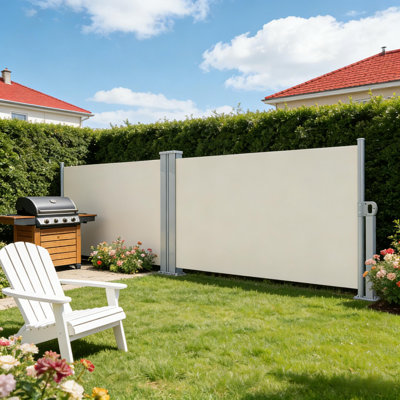 71" x 236" Outdoor Privacy Screen, UV & Water-Resistant for Patio, Deck, and Pool