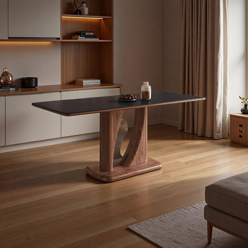 Table de salle à manger moderne et minimaliste, H 29,52 po x L 70,86 po x l 33,46 po