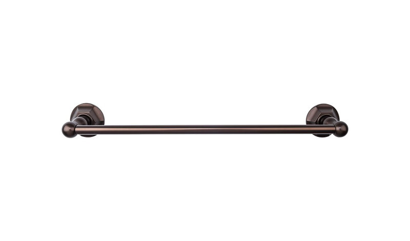 Edwardian Bath Single 32 1/2" Wall Mounted  Towel Bar, Oiled Rubbed Bronze