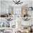 72" Modern Black Ceiling Fan with LED Light Kit and Remote, 6-Speed Quiet DC Motor, Reversible for Large Living Rooms-508995820