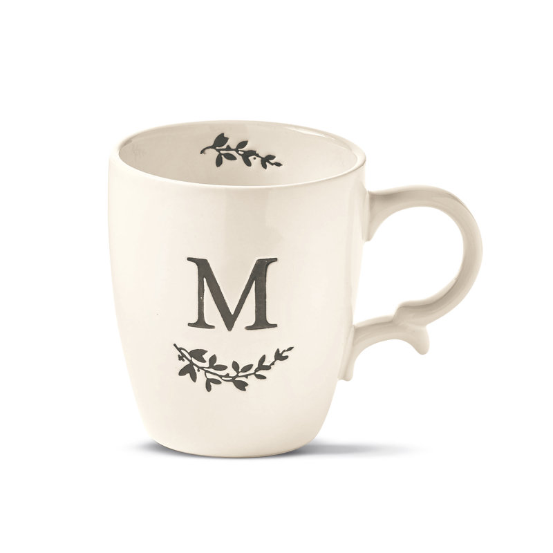 Dakota Handmade Stoneware Porcelain Coffee Mug Teacup and Saucer, M