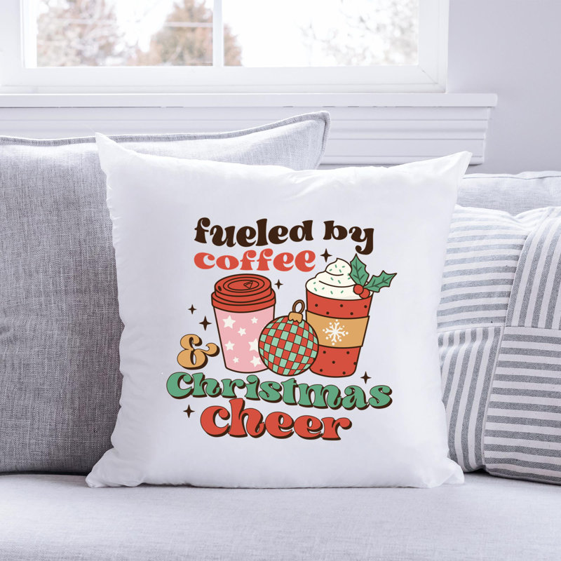 Coussin ChristmasCaffe1-1, 20 po x 20 po