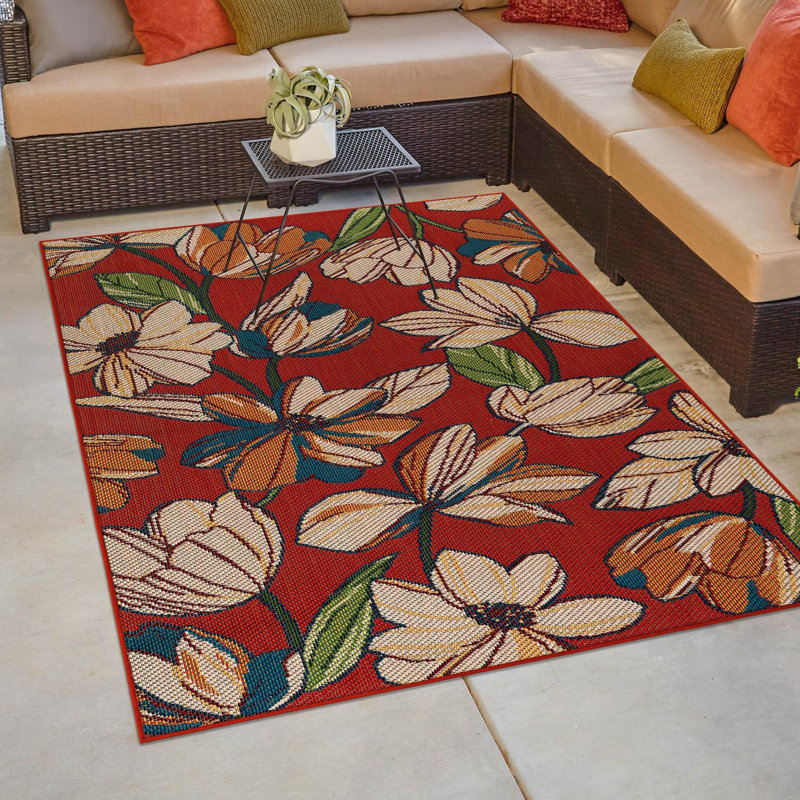 Tapis intérieur / extérieur Camalu Marlenia, Rectangle 7 pi 10 po x 10 pi