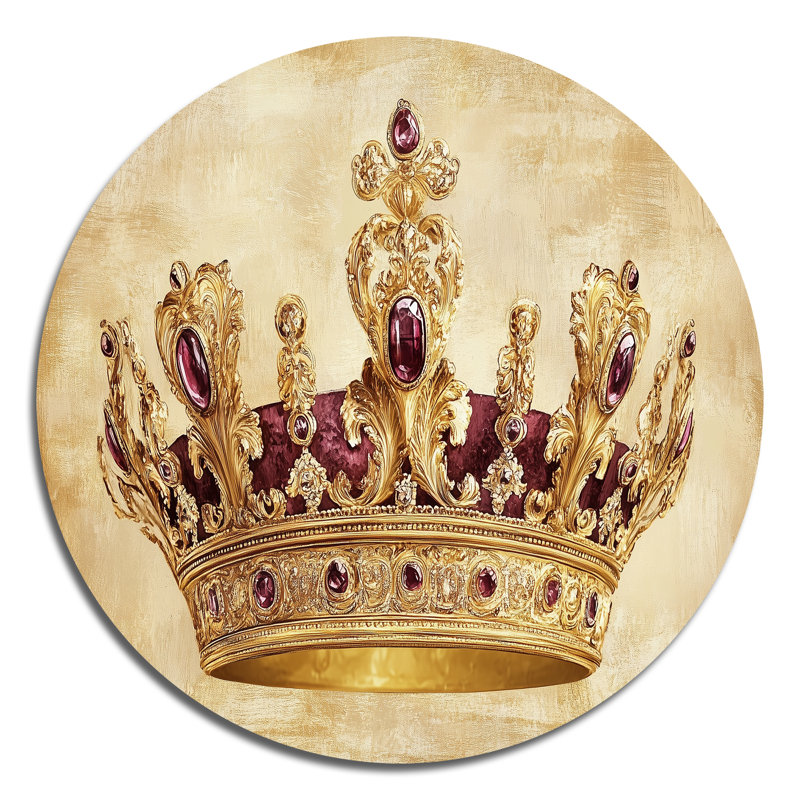 Couronne de splendeur royale - décoration murale royale, H 29 po x l 29 po