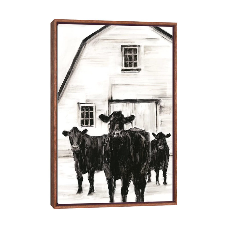 «Stand Around II» par Ethan Harper - reproduction d'art, Pas de tapis, H 48 po x l 32 po x P 1,5 po