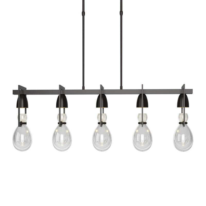 Apothecary 5 - Light Kitchen Island Linear Pendant, Oil Rubbed Bronze
