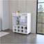 Chariot-bar Minneapolis avec support intégré pour 8 bouteilles, armoire en verre et plateau en aluminium