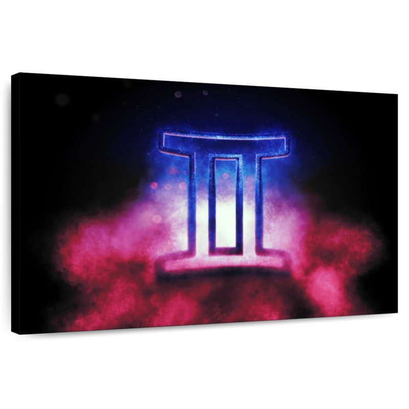 Adella Dramatic Gemini Symbol, 16" H x 24" W
