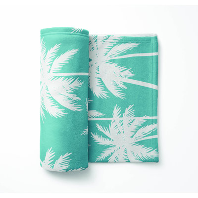 Palm Ultra Plush Velveteen Fleece Blanket