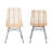 Kersten Kepir Slat Back Rattan Side Dining Chair