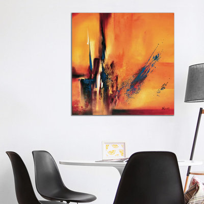 Abstract Impressions L by Nelly Geurts - Wrapped Canvas Gallery-Wrapped Canvas Giclée