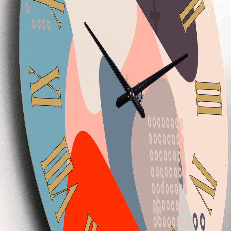Minimal élémentaire organique et géométrique compostions I - horloge murale moderne, Petit