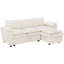 Canapé modulaire rembourré en L avec méridienne-741010009