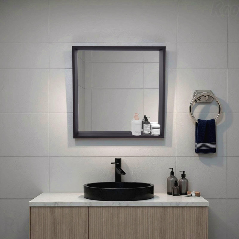 Armoire de rangement murale avec miroir